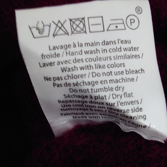 Sezane Deep Red Crew Neck Sweater - Picture 8 of 8